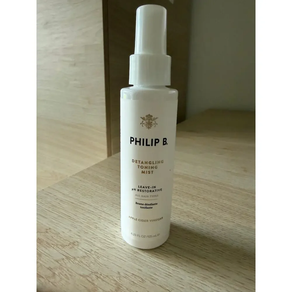 $45 New Philip B Detangling Toning Mist Leave-In pH Restorative 4.23 oz